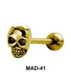 Skull Shaped S316L Tongue Piercing MAD-41